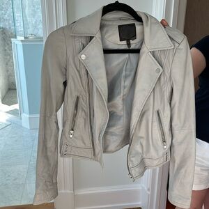 Joie Grey Leather Jacket